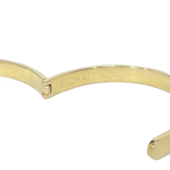 Michael Kors Astor Studded Gold Buckle Bracelet Bangle with Original Box - Picture 3 of 7